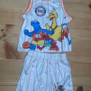 Sesame Street 2T Basketball Jersey Set
